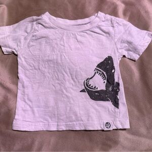 Shark Print Kids T-Shirt - White